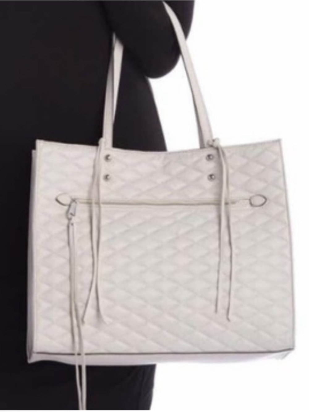 🆕Rebecca Minkoff Quilted “Jodie” Leather Tote